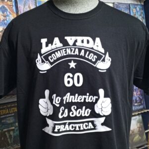Camisetas personalizadas La Vida Comienza a los XX Lo Anterior Es Sólo Práctica