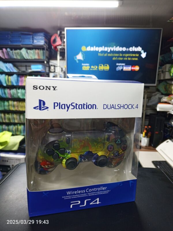 Control PS4 AAA Edición Especial Mario Bros vs Crash - Imagen 2
