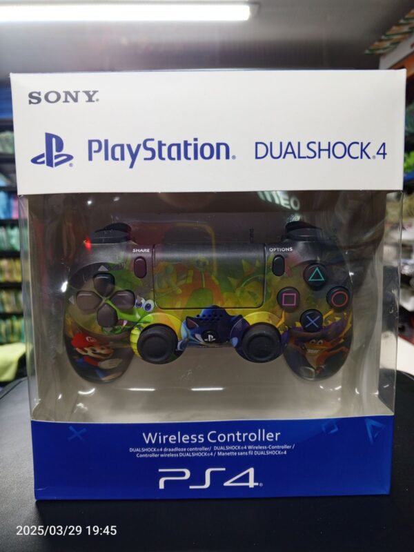 Control PS4 AAA Edición Especial Mario Bros vs Crash