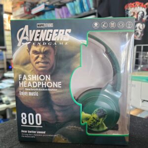 Audífonos inalámbricos son los modelo Avengers 800 de Marvel HULK